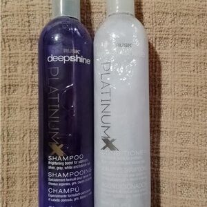 Rusk Deepshine Platinum Shampoo and Conditioner- Vibrant Purple